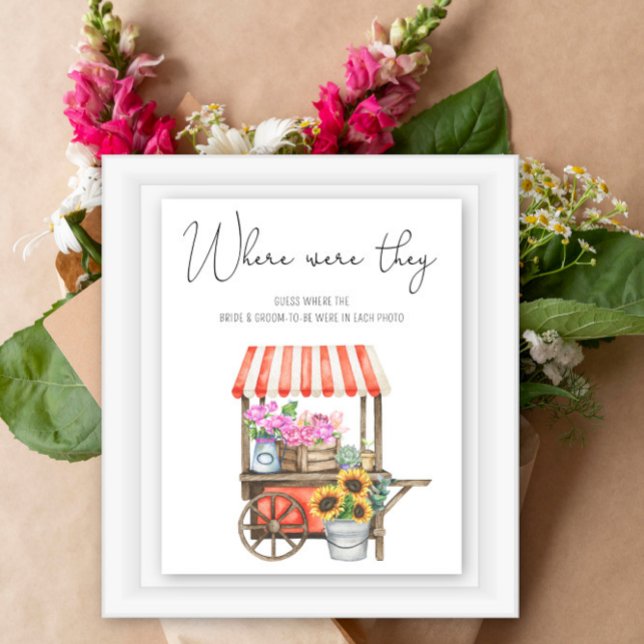 Flower cart themed bridal shower. Where Were They Poster (Creator Uploaded)