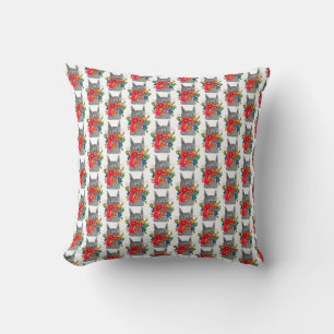 Flower cat cushion