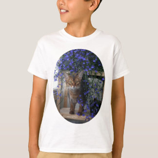 Flower Cat (oval) T-Shirt