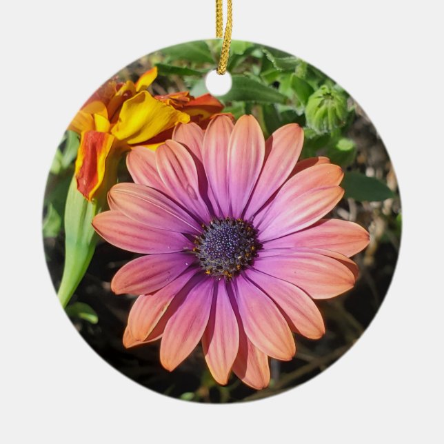 Flower Ceramic Tree Decoration (Front)
