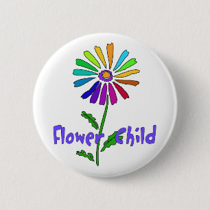 Flower Child 6 Cm Round Badge