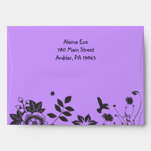 FLOWER CHILD Bat Mitzvah Customisable Envelope