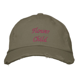 Flower Child Embroidered Hat