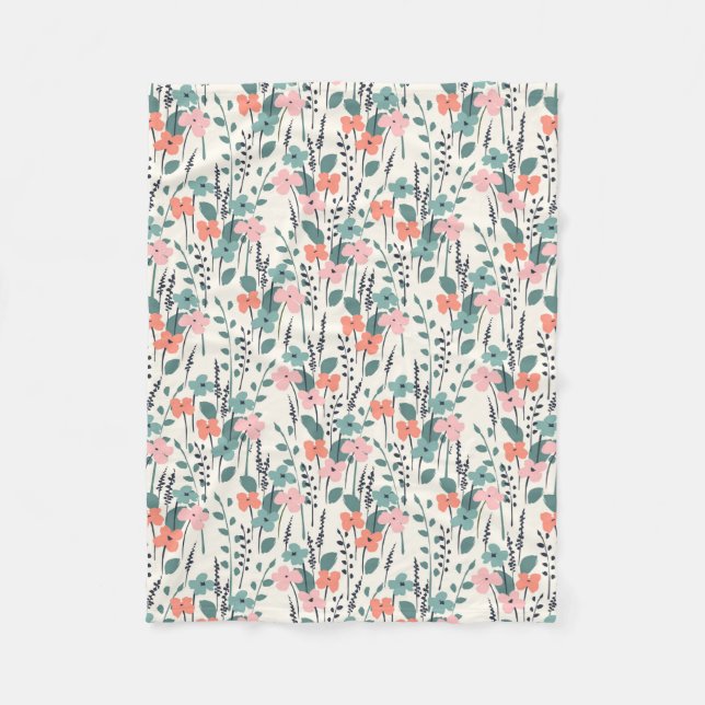 Flower Child Fleece Blanket (Front)