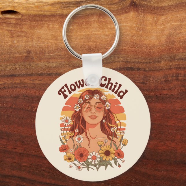 Flower Child Key Ring (Front)