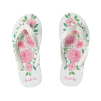 Flower Child Pink Roses Girl's Name Girl's