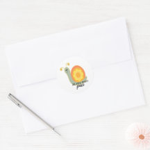 Flower Child Snail Laptop Decal Sticker