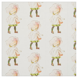 FLOWER CHILD -SWEET PEA FLORAL FAIRY PATTERN FABRIC