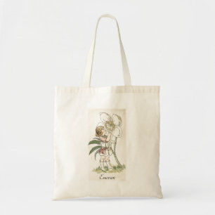 Flower Child Winter Fairy Vintage Illustration Tote Bag