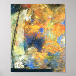 Flower Clouds 1903 By Odilon Redon Poster