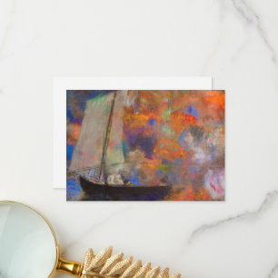 Flower Clouds by Odilon Redon Thank You Card