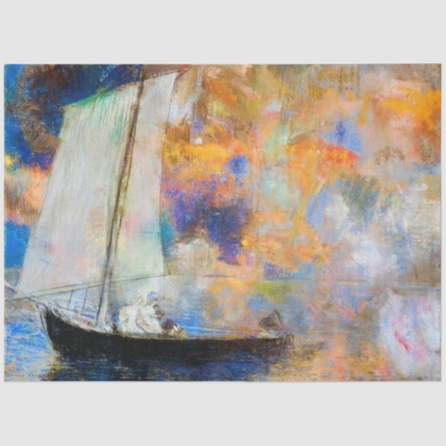 Flower Clouds, Redon Tissue Paper (Front)