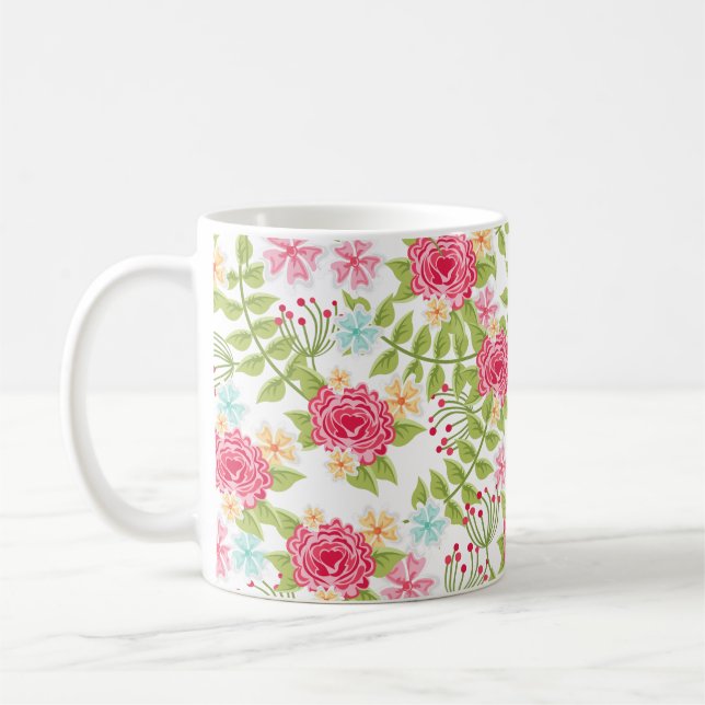 Flower Coffee Mug (Left)