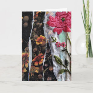 Flower Collage, Birthday Card