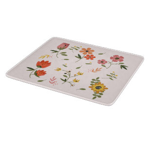 flower collection  cutting board