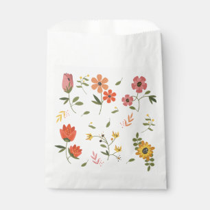 flower collection favour bags