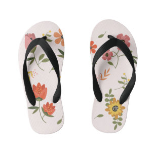 flower collection kid's jandals