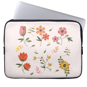 flower collection laptop sleeve