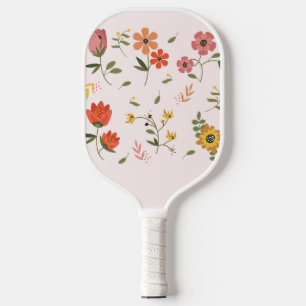 flower collection pickleball paddle