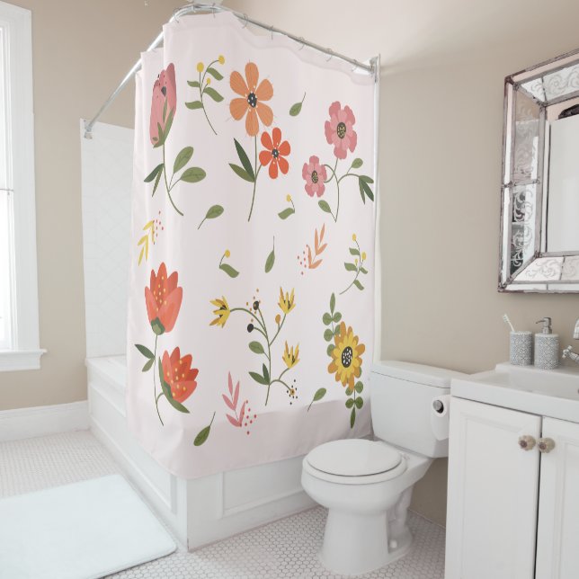 flower collection shower curtain (In Situ)