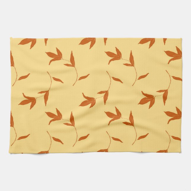 Flower Coloring Page Tea Towel (Horizontal)