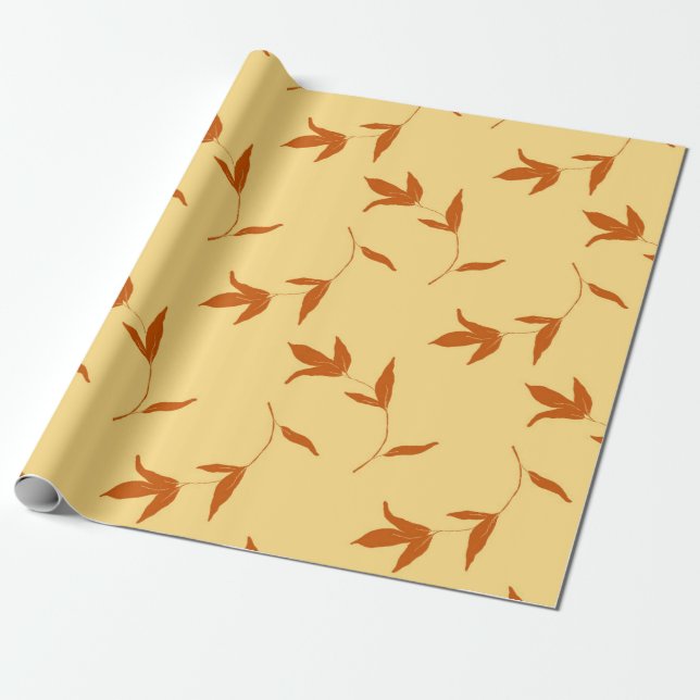 Flower Coloring Page Wrapping Paper (Unrolled)