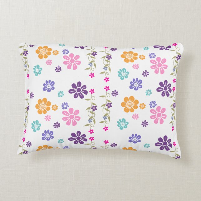 Flower Colourful Trending Design Leggings Decorative Cushion (Back)