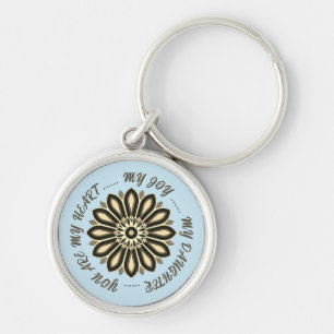 FLOWER COLOURFULL GIFT FOR MOM DAD SISTER SON BOSS KEY RING