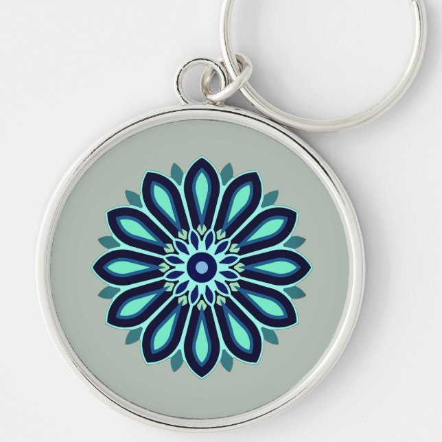 FLOWER COLOURFULL GIFT FOR MOM DAD SISTER SON BOSS KEY RING (Front)