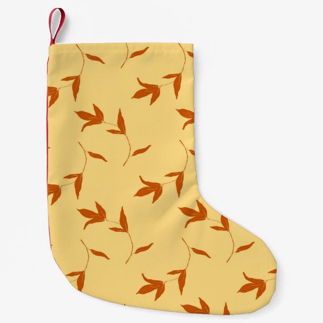 Flower Colouring Page Small Christmas Stocking (Front)