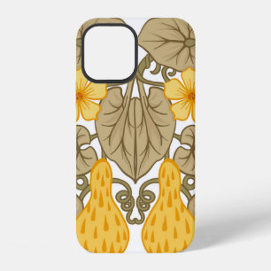 Flower composition. Elements in art nouveau style, iPhone 12 Case