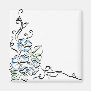 Flower Corner Flower Nature Beautiful Flower Plant Magnet