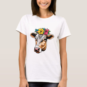 Flower Cow T-Shirt