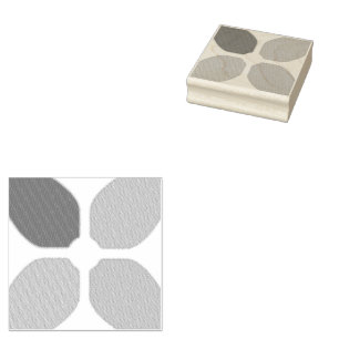 Flower Cross Rubber Stamp