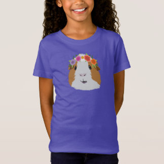 Flower Crown Guinea Pig T-Shirt