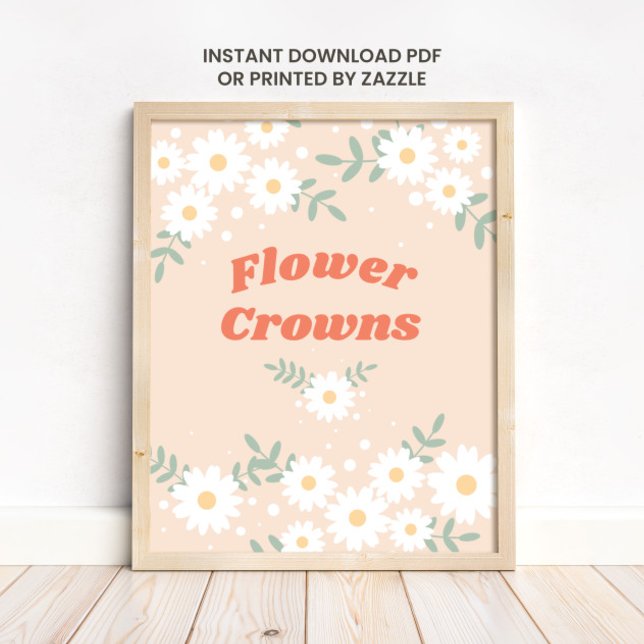 Flower Crown Sign - Birthday or Shower Sign (Creator Uploaded)