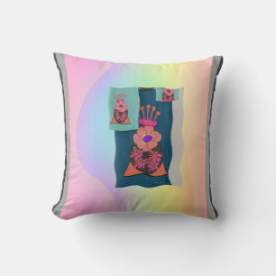Flower Crowns Collage Cushion