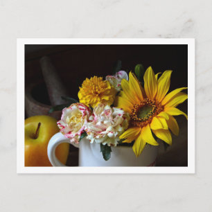 Flower Cup Still Life Postcard