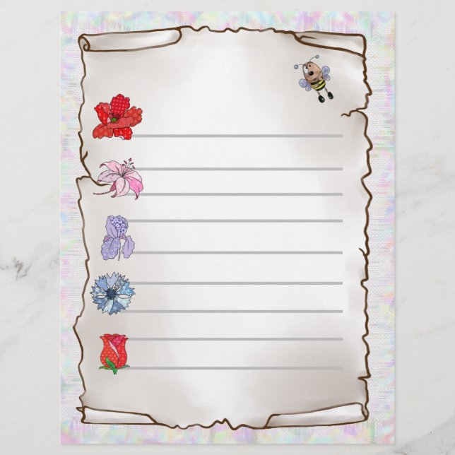 flower custom letterhead (Front)