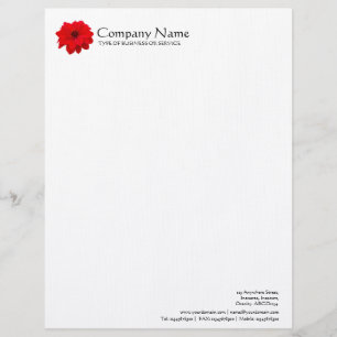 Flower - Dahlia - Bishop of Llandaff Letterhead Design