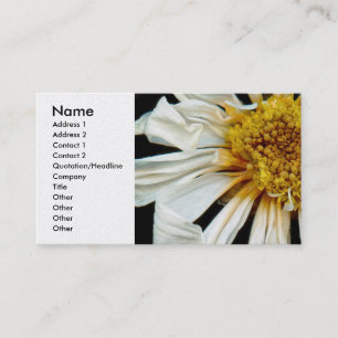 Flower - Daisy - Drunken sun Business Card