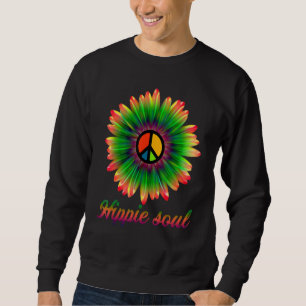 Flower Daisy Peace Sign Hippie Soul Daisy Flower H Sweatshirt