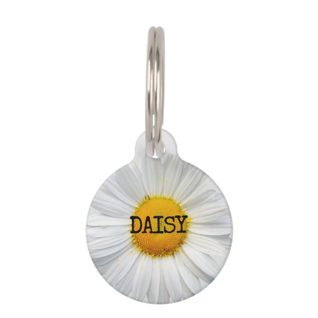 Flower Daisy Pet Tag (Front)