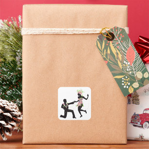 Flower Dancers Square Sticker