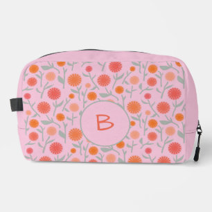 Flower Dandelion Monogram Personalised Dopp Kit