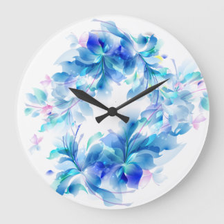 Flower Decor 23 Wall Clocks & Numeral Options