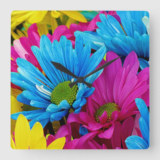 Flower Decor 42 Wall Clocks & Numeral Options (Front)
