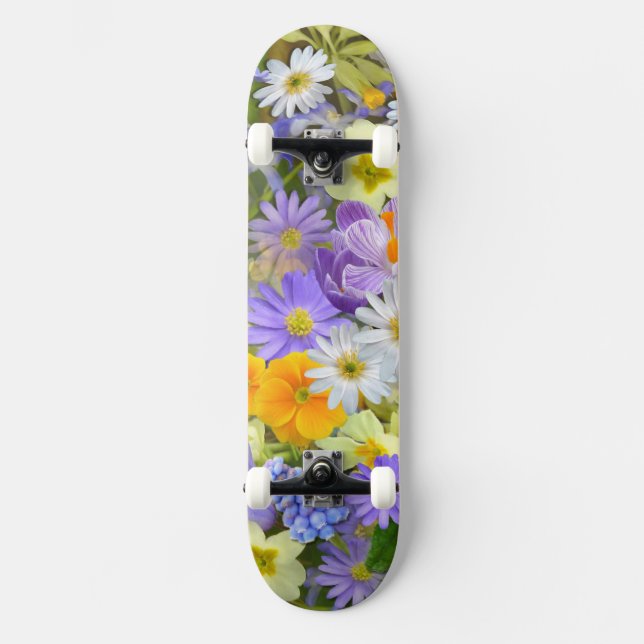 Flower Decor 49 Skateboard (Front)