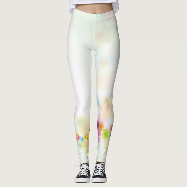 Flower Decor 54B Leggings (Front)