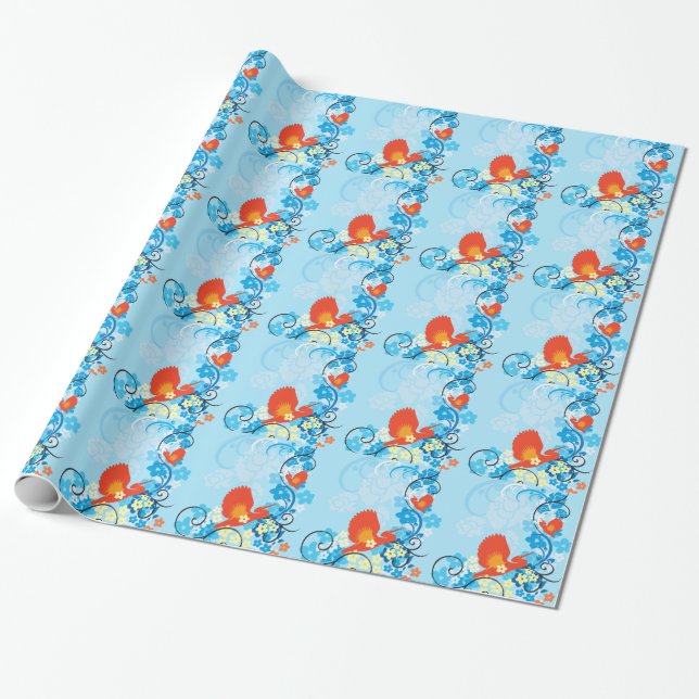 Flower Decor 70A Wrapping Paper (Unrolled)
